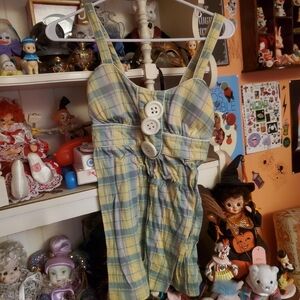 pastel clowncore tank top LOOSE BUTTON!